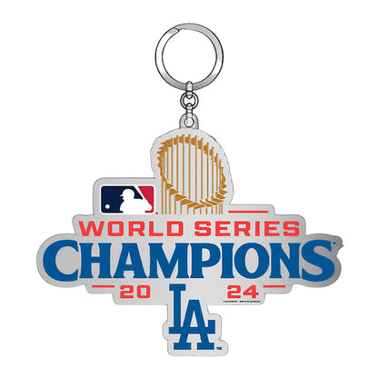 LOS ANGELES DODGERS（MLB） ロサンゼルスドジャース - 2024 World Series Champions Metal Logo / 限定 / キーホルダー 【公式 / オフィシャル】