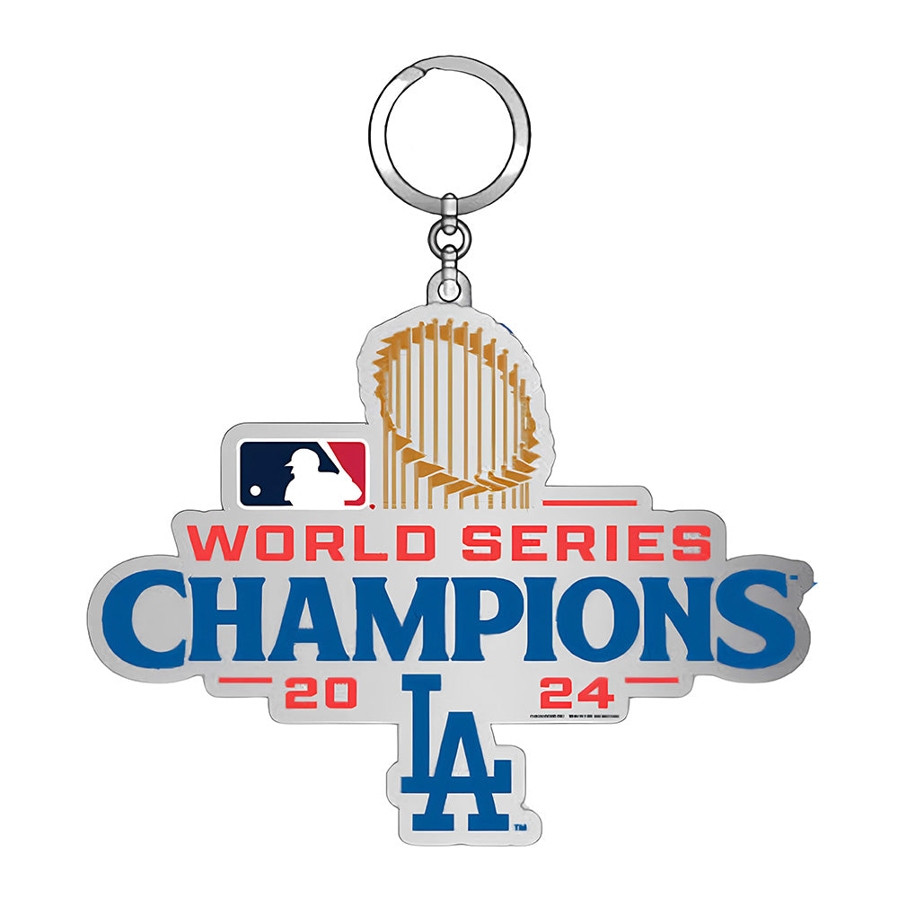 LOS ANGELES DODGERS（MLB） ロサンゼルスドジャース - 2024 World Series Champions Metal Logo / 限定 / キーホルダー 【公式 / オフィシャル】