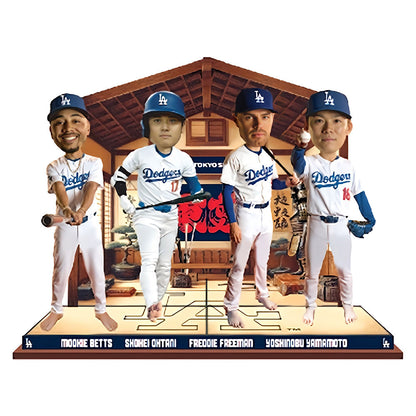 LOS ANGELES DODGERS（MLB） ロサンゼルスドジャース - MLB公式 開幕戦 2025 東京シリーズ 記念 4体セット限定ボブルヘッド / フィギュア・人形 【公式 / オフィシャル】