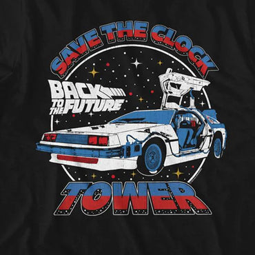 BACK TO THE FUTURE バックトゥザフューチャー (劇場公開 40周年 ) - CLOCK TOWER SPLIT / Tシャツ / メンズ