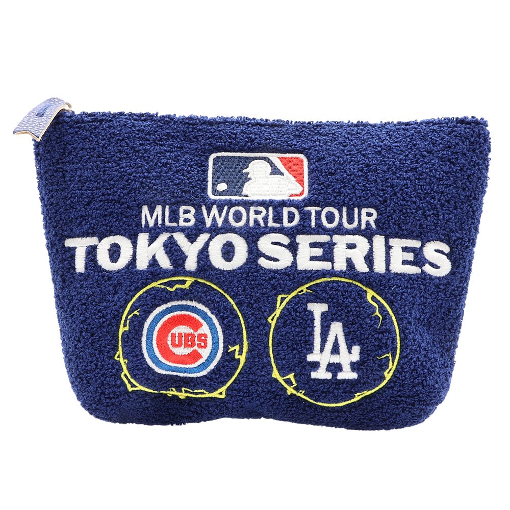 LOS ANGELES DODGERS（MLB） ロサンゼルスドジャース - WORLD TOUR TOKYO SERIES 2025 / NAVY / MLB東京ツアー限定デザイン / ポーチ 【公式 / オフィシャル】