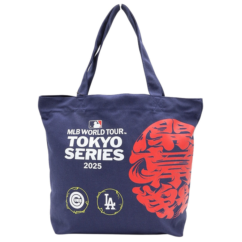 LOS ANGELES DODGERS（MLB） ロサンゼルスドジャース - WORLD TOUR TOKYO SERIES 2025 / NAVY & RED / MLB東京ツアー限定デザイン / トートバッグ 【公式 / オフィシャル】