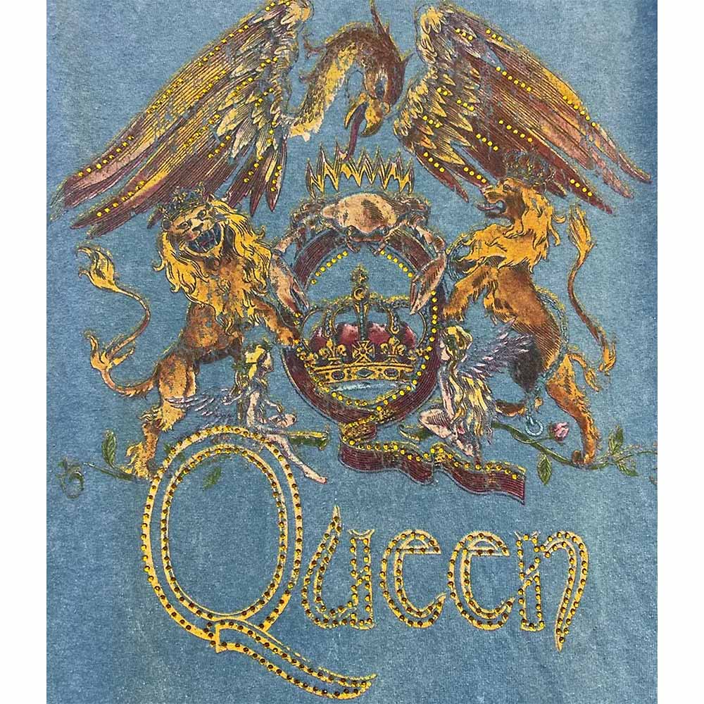 QUEEN クイーン (初来日50周年 ) - VINTAGE JAPANESE MINERAL WASH 来日50周年記念 / タイダイ / バックプリントあり / Tシャツ / メンズ 【公式 / オフィシャル】