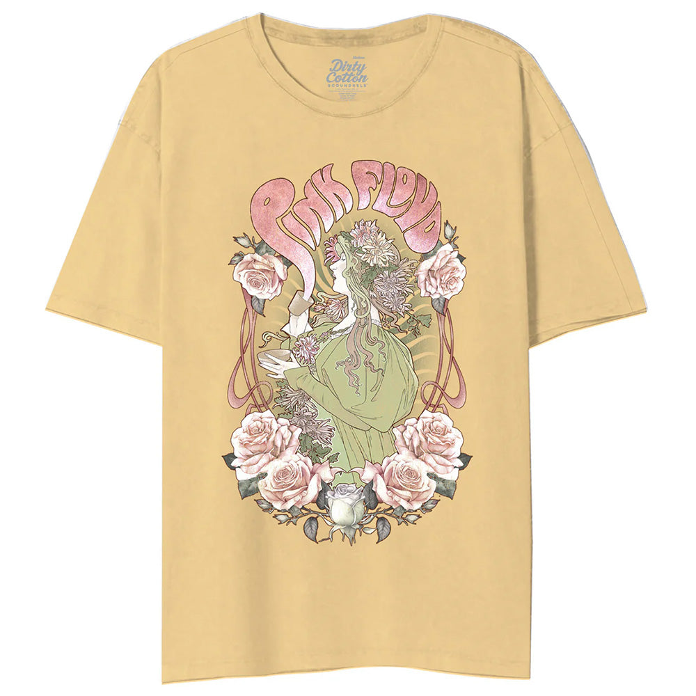 PINK FLOYD ピンクフロイド (結成 60周年 ) - PINK LADY MINERAL WASH / タイダイ / Tシャツ / メンズ 【公式 / オフィシャル】