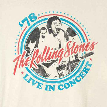 ROLLING STONES ローリングストーンズ (来日 35周年 記念 ) - LIVE IN CONCERT 78 （復刻ツアーTシリーズ） / Tシャツ / メンズ