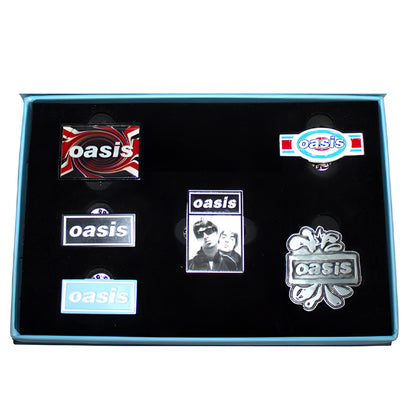 OASIS オアシス (10月 来日 記念 ) - Collectable Pin Badge Set / 6個セット / バッジ 【公式 / オフィシャル】