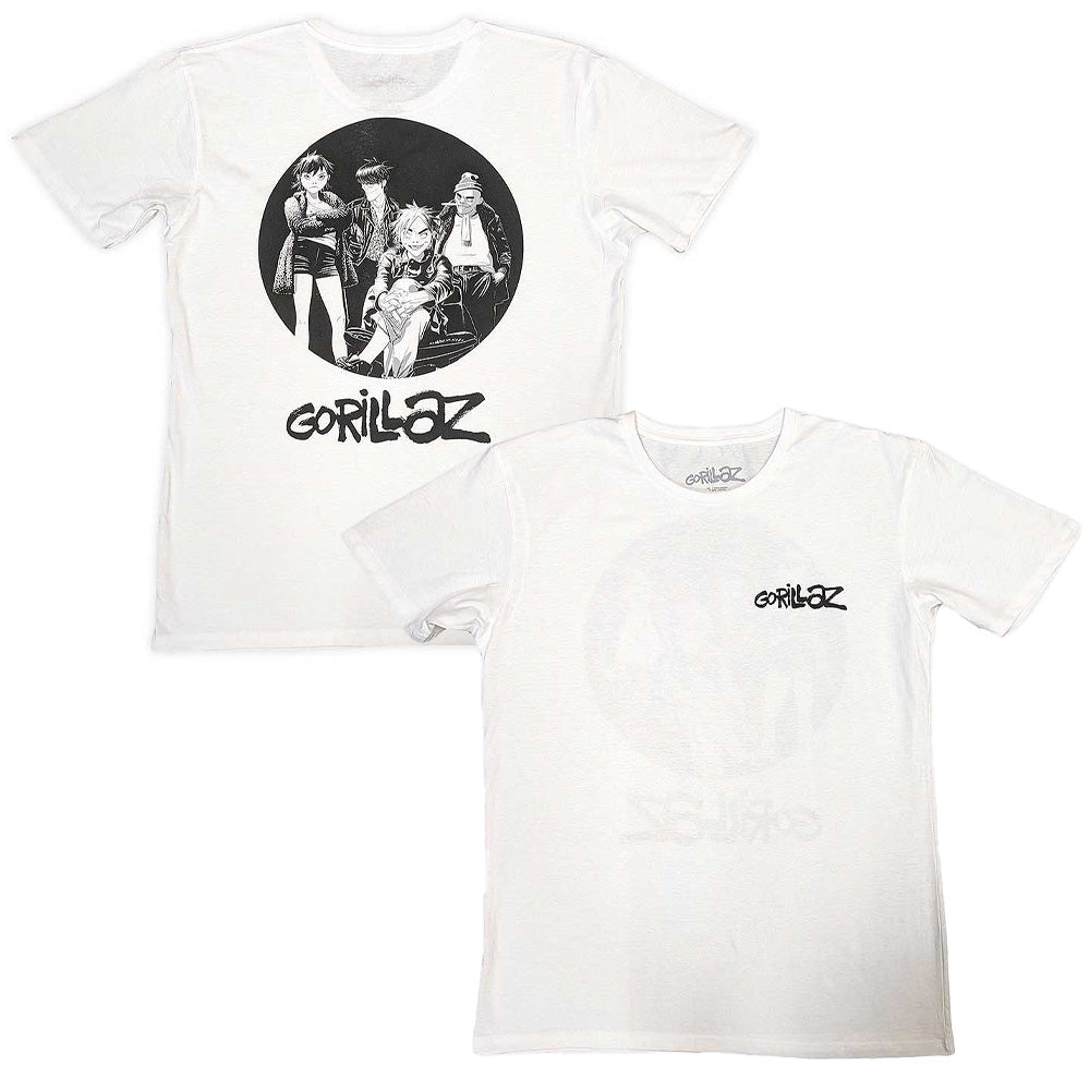 GORILLAZ ゴリラズ - Song Machine Brush Logo / バックプリントあり / Tシャツ / メンズ 【公式 / オフィシャル】