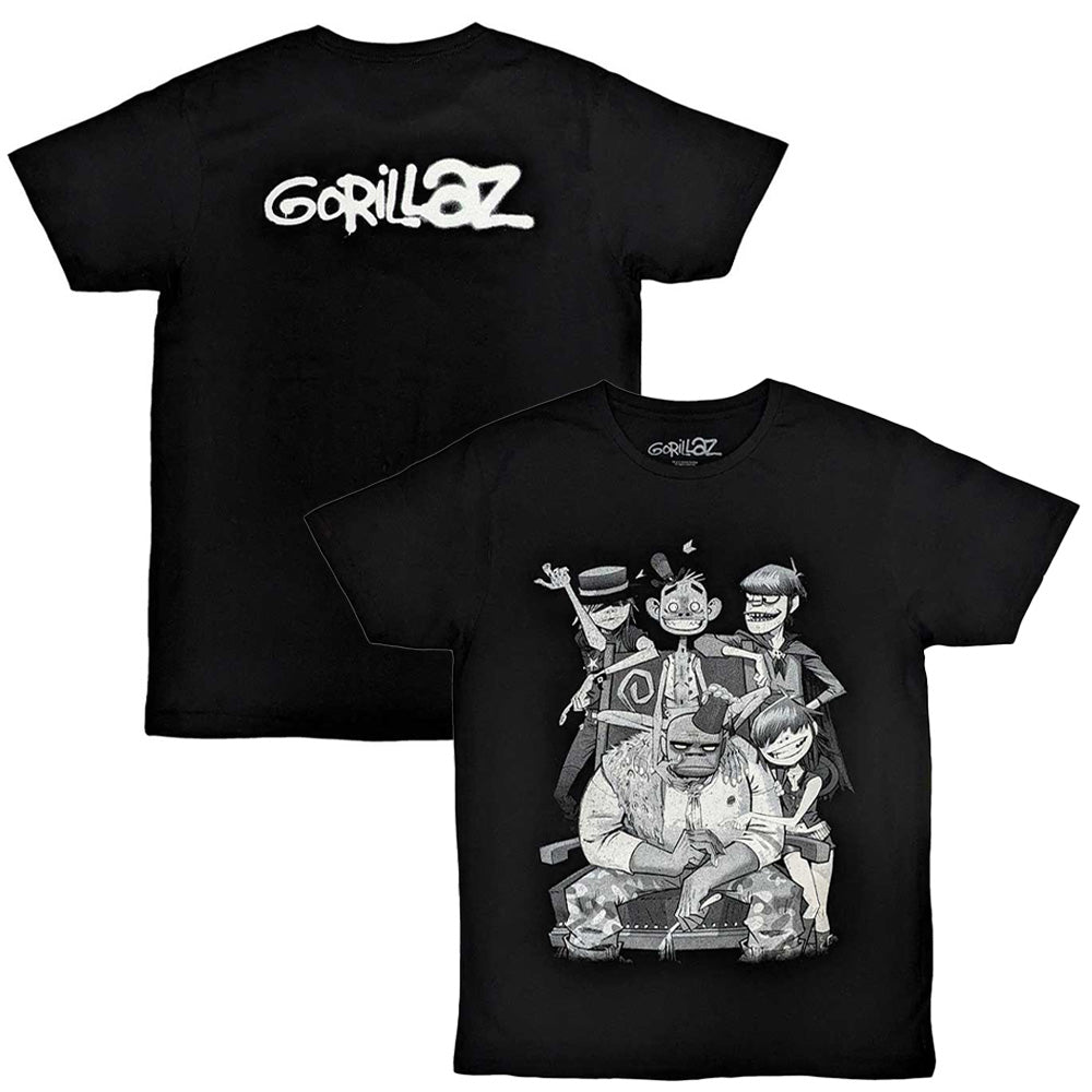 GORILLAZ ゴリラズ - George Spray / バックプリントあり / Tシャツ / メンズ 【公式 / オフィシャル】