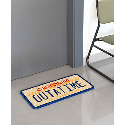 BACK TO THE FUTURE バックトゥザフューチャー (劇場公開 40周年 ) - NUMBER PLATE / ドアマット 【公式 / オフィシャル】