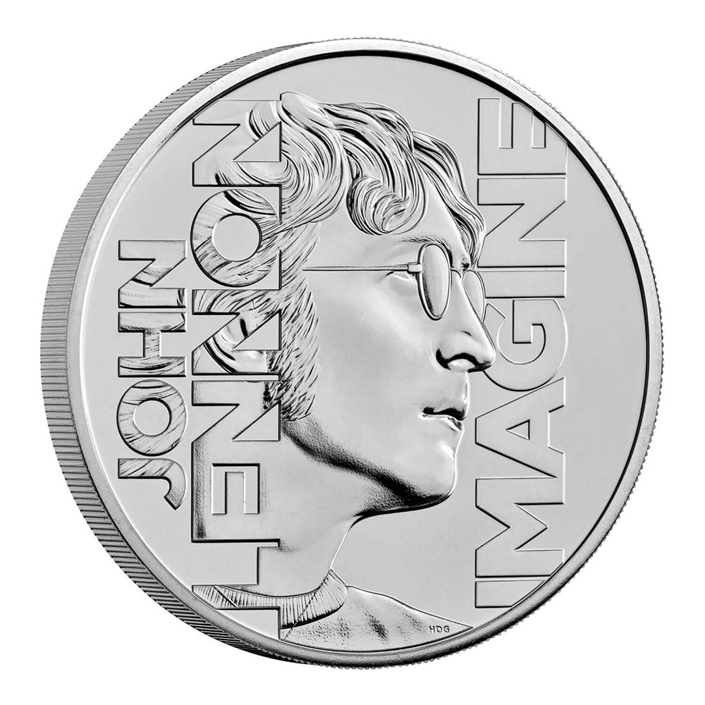 【予約商品】 JOHN LENNON ジョンレノン (生誕 85年 ) - 2025 UK £5 Brilliant Uncirculated Coin / 英国王立造幣局 / コイン 【公式 / オフィシャル】