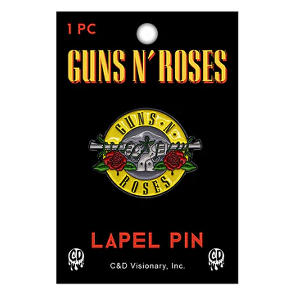 GUNS N ROSES ガンズアンドローゼズ (結成 40周年 ) - Bullet / バッジ 【公式 / オフィシャル】