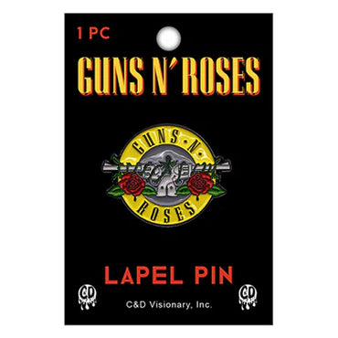 GUNS N ROSES ガンズアンドローゼズ (結成 40周年 ) - Bullet / バッジ 【公式 / オフィシャル】