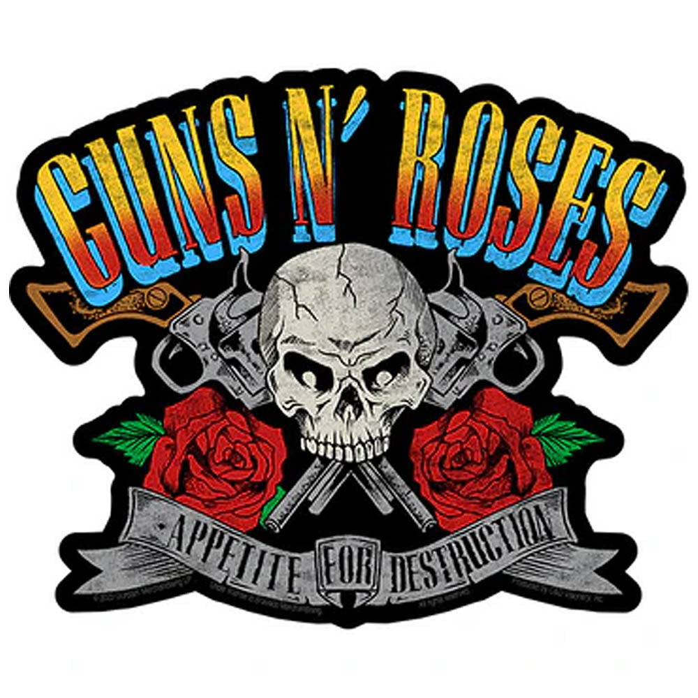 GUNS N ROSES ガンズアンドローゼズ (5月 来日 記念 ) - Appetite For Destruction / ステッカー 【公式 / オフィシャル】