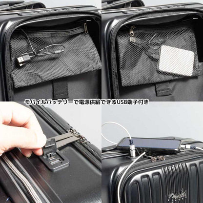 FENDER フェンダー - スーツケース / 拡張式タイプ / ピンク / キャリーケース