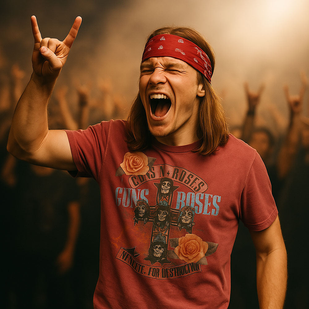 
                  
                    【予約商品】 GUNS N ROSES ガンズアンドローゼズ (5月 来日 記念 ) - CROSS ROSES MINERAL WASH RAPTURED ROSE / タイダイ / Tシャツ / メンズ 【公式 / オフィシャル】
                  
                