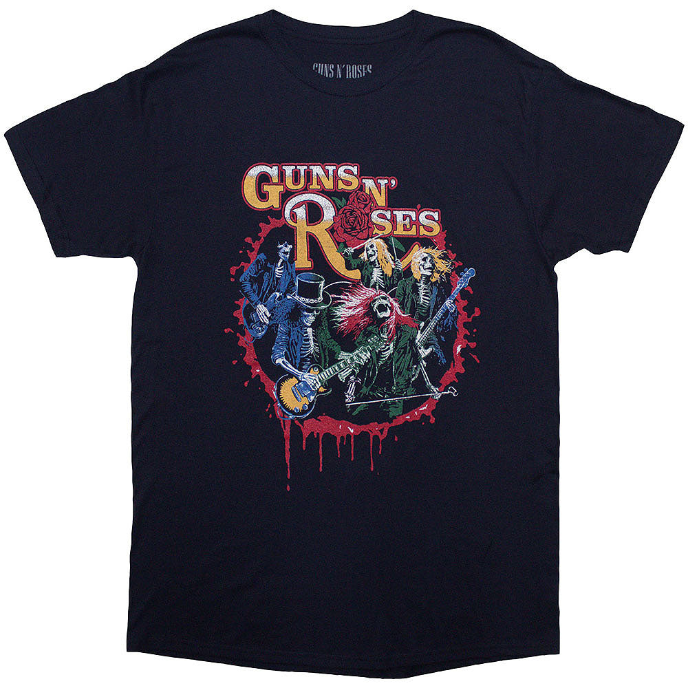 GUNS N ROSES ガンズアンドローゼズ (デビュー 40周年 ) - Was Here / バックプリントあり / Tシャツ / メンズ