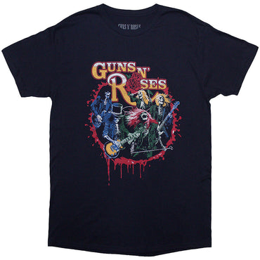 GUNS N ROSES ガンズアンドローゼズ (結成 40周年 ) - Was Here / バックプリントあり / Tシャツ / メンズ 【公式 / オフィシャル】