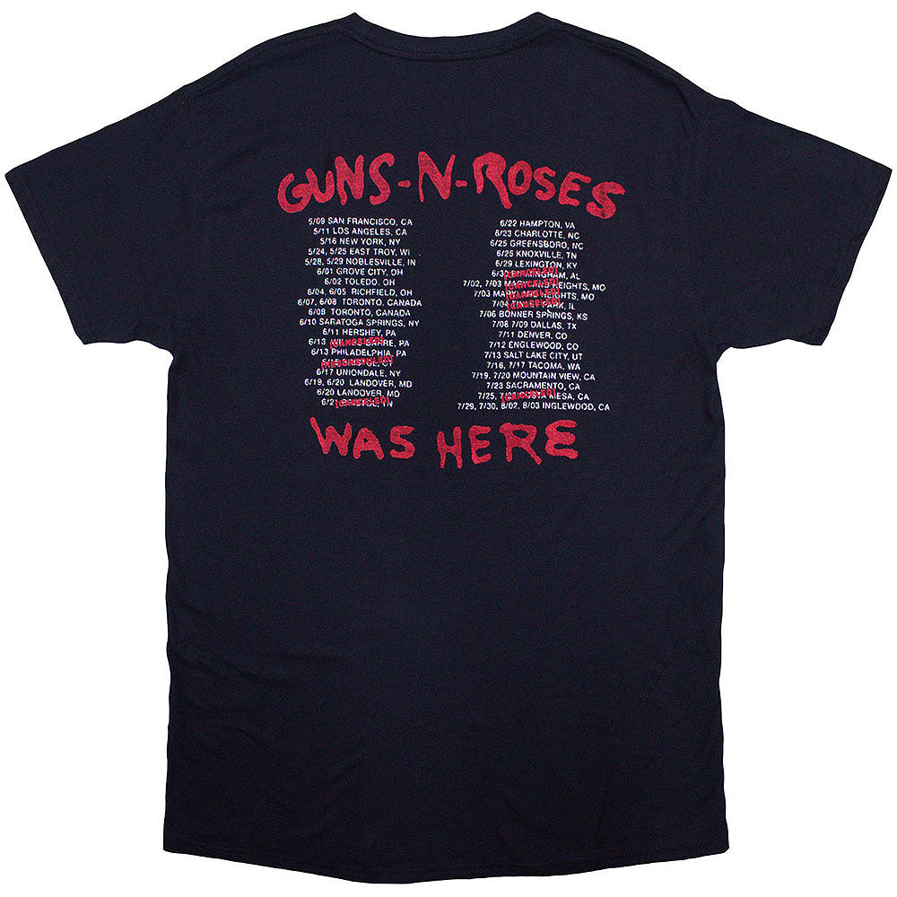GUNS N ROSES ガンズアンドローゼズ (デビュー 40周年 ) - Was Here / バックプリントあり / Tシャツ / メンズ