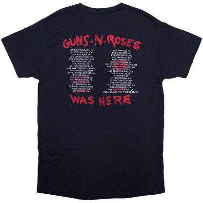 GUNS N ROSES ガンズアンドローゼズ (結成 40周年 ) - Was Here / バックプリントあり / Tシャツ / メンズ 【公式 / オフィシャル】
