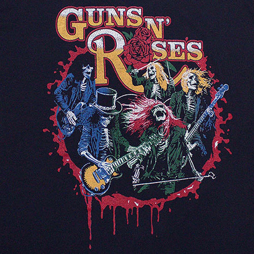 GUNS N ROSES ガンズアンドローゼズ (デビュー 40周年 ) - Was Here / バックプリントあり / Tシャツ / メンズ