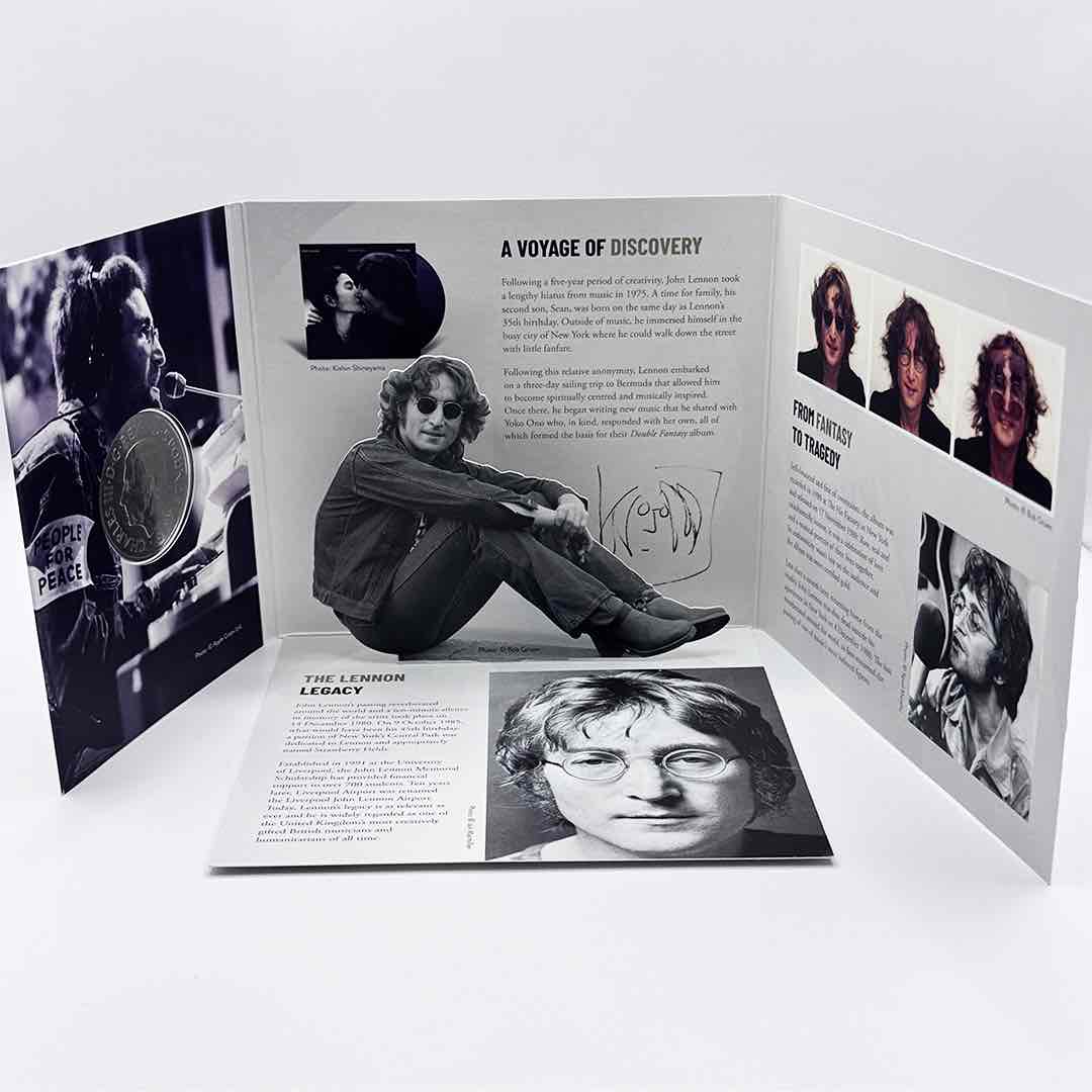 
                  
                    【予約商品】 JOHN LENNON ジョンレノン (生誕 85年 ) - 2025 UK £5 Brilliant Uncirculated Colour Coin 世界限定10,000 / 英国王立造幣局 / コイン 【公式 / オフィシャル】
                  
                
