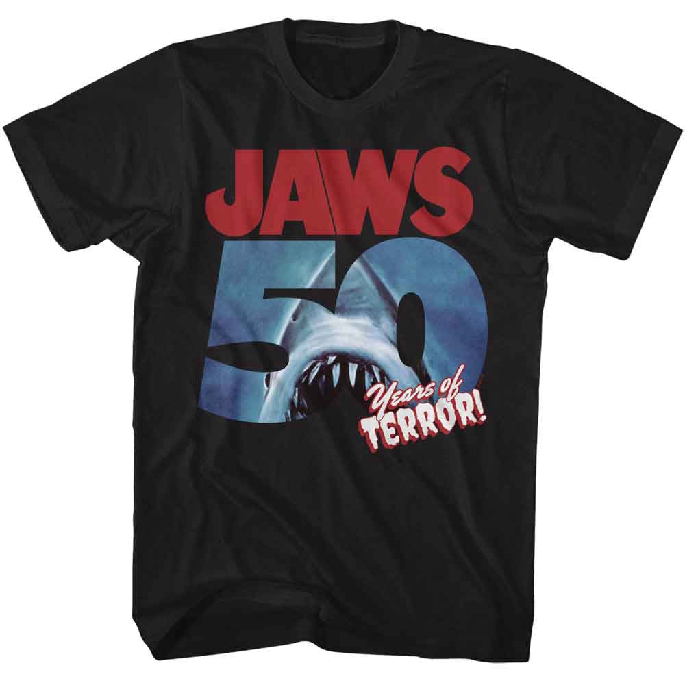 JAWS ジョーズ (公開 50周年 ) - 50 YEARS OF TERROR / Tシャツ / メンズ 【公式 / オフィシャル】