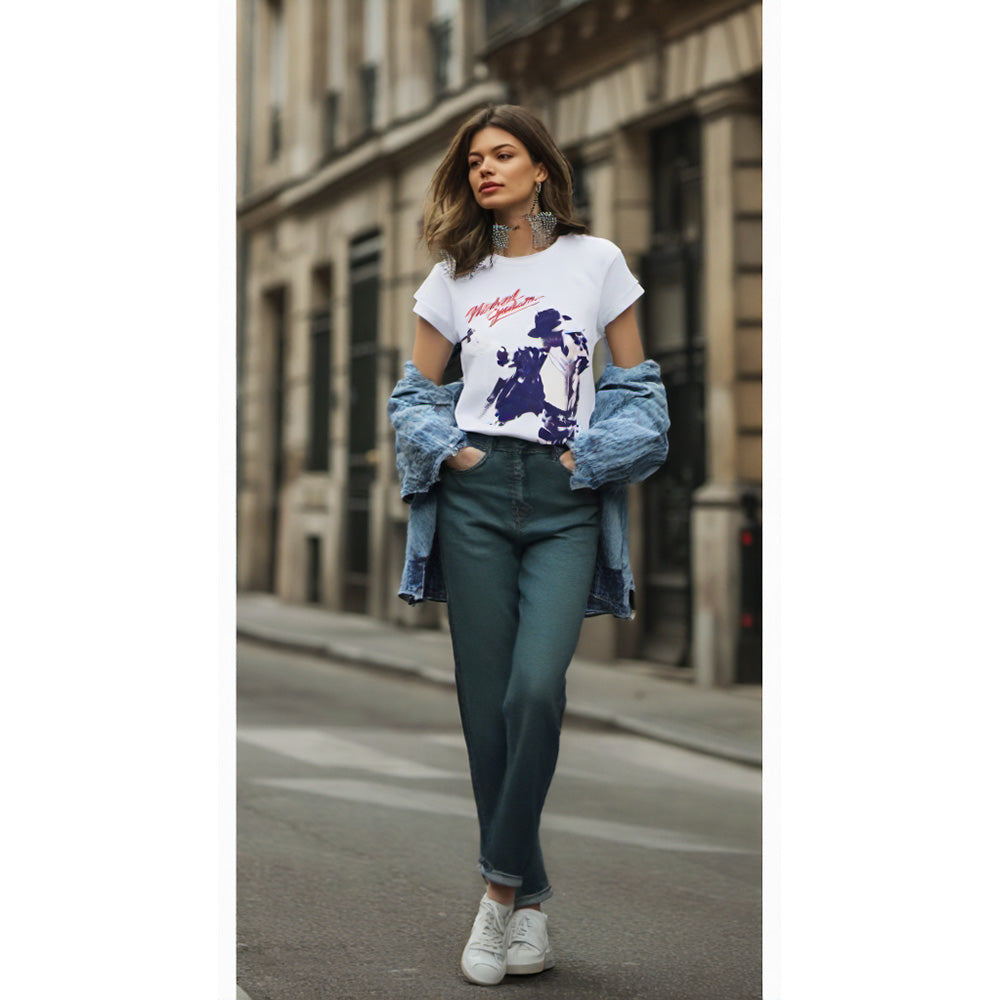 
                  
                    MICHAEL JACKSON マイケルジャクソン (2026年 映画公開 ) - KING OF POP PORTRAIT / Amplified（ ブランド ） / レア / Tシャツ / レディース 【公式 / オフィシャル】
                  
                