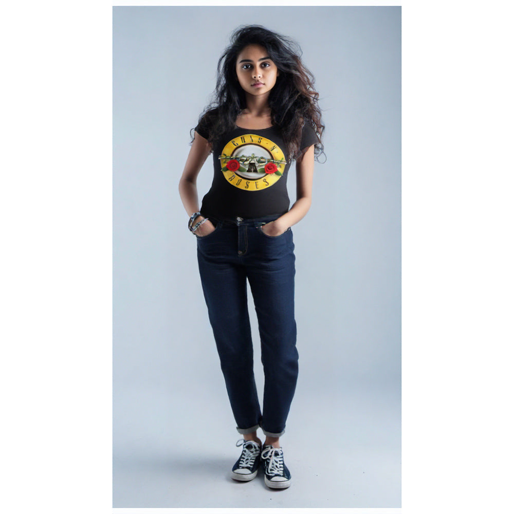 GUNS N ROSES ガンズアンドローゼズ (結成 40周年 ) - DRUM / Amplified（ ブランド ） / Tシャツ / レディース