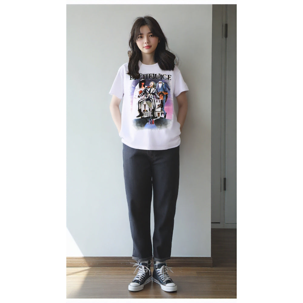 BEETLEJUICE ビートルジュース - Poster White / Tシャツ