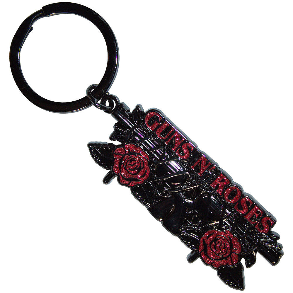 【予約商品】 GUNS N ROSES ガンズアンドローゼズ (5月 来日 記念 ) - Vintage Pistols / キーホルダー 【公式 / オフィシャル】
