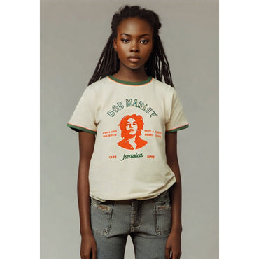 BOB MARLEY ボブマーリー (生誕 80年 ) - Thing Called Love / リンガー / Tシャツ / メンズ 【公式 / オフィシャル】