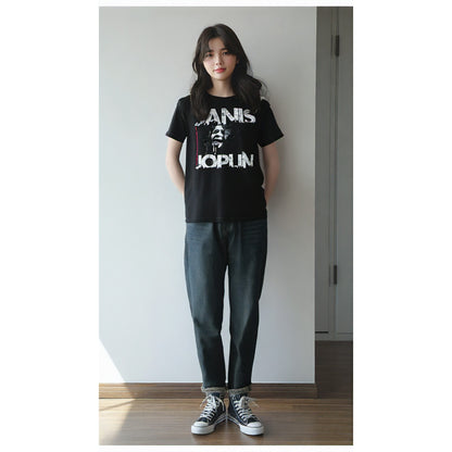 JANIS JOPLIN ジャニスジョプリン (追悼 55年 ) - Shea '70 / ECO-TEE / Tシャツ / メンズ