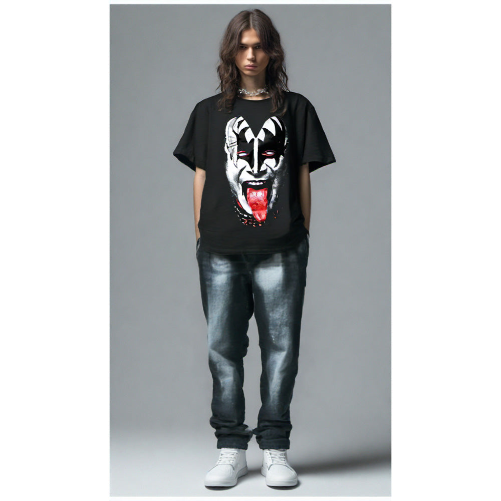 KISS キッス - 【世界限定500着 Foil Print特別仕様】Gene Simmons / Amplified（ ブランド ） / Tシャツ / メンズ 【公式 / オフィシャル】