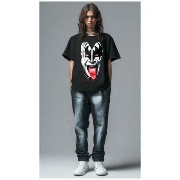 KISS キッス - 【世界限定500着 Foil Print特別仕様】Gene Simmons / Amplified（ ブランド ） / Tシャツ / メンズ 【公式 / オフィシャル】
