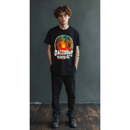 フェス公式Tシャツ GLASTONBURY グラストンベリー (開催 55周年 ) - FESTIVAL 2014 （超レア） / バックプリントあり / Tシャツ / メンズ