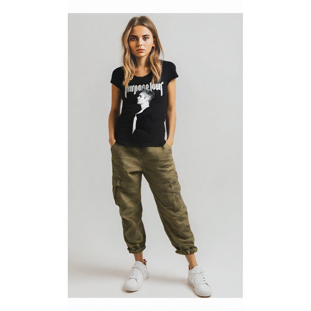 
                  
                    JUSTIN BIEBER ジャスティンビーバー - PROFILE / Amplified（ ブランド ） / レア / Tシャツ / レディース
                  
                
