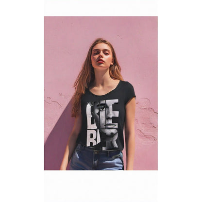 JUSTIN BIEBER ジャスティンビーバー - BIEBER / Amplified（ ブランド ） / レア / Tシャツ / レディース - PGS