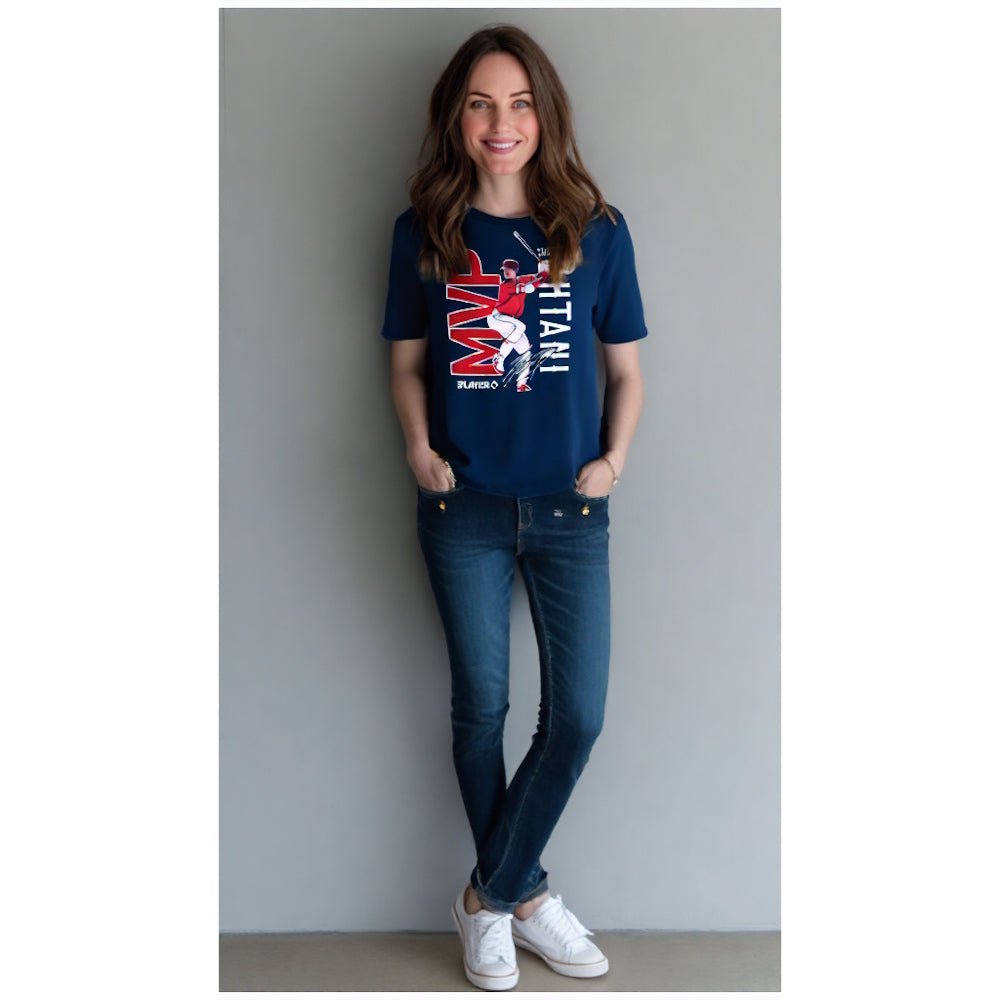 【ラスト販売/限定商品】SHOHEI OHTANI 大谷翔平 - エンジェルス OHTANI 2023 MVP 記念 / NAVY / Tシャツ / メンズ - PGS