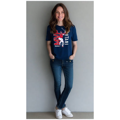 【ラスト販売/限定商品】SHOHEI OHTANI 大谷翔平 - エンジェルス OHTANI 2023 MVP 記念 / NAVY / Tシャツ / メンズ - PGS