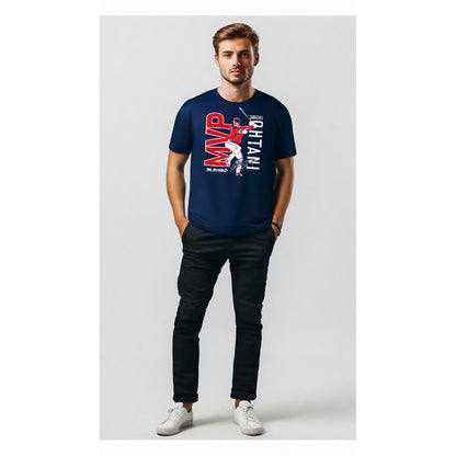 【ラスト販売/限定商品】SHOHEI OHTANI 大谷翔平 - エンジェルス OHTANI 2023 MVP 記念 / NAVY / Tシャツ / メンズ 【公式 / オフィシャル】