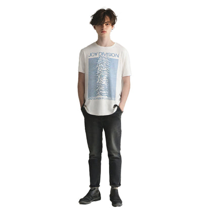 JOY DIVISION ジョイディビジョン - Unknown Pleasures Blue on White / Tシャツ / メンズ 【公式 / オフィシャル】