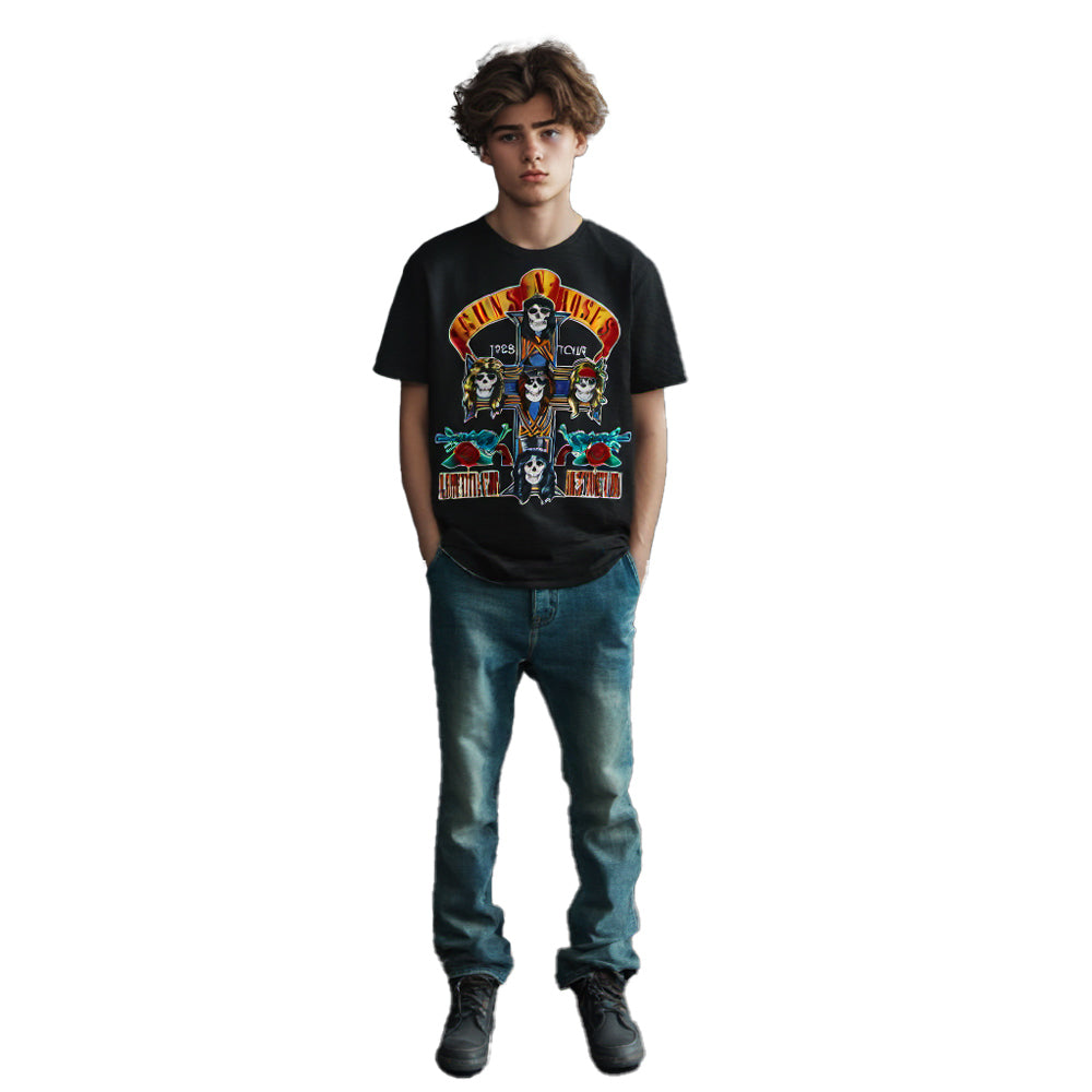 GUNS N ROSES ガンズアンドローゼズ (デビュー 40周年 ) - NJ SUMMER JAM 1988 （復刻ツアーTシリーズ） / バックプリントあり / Tシャツ / メンズ