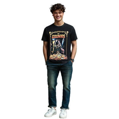 The Goonies - Movie Poster / Stone Wash / T-Shirt / Men's