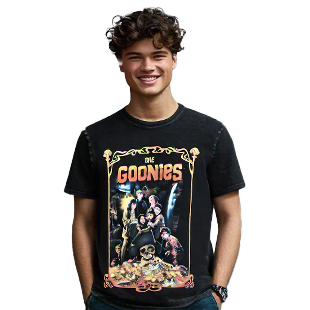 The Goonies - Movie Poster / Stone Wash / T-Shirt / Men's