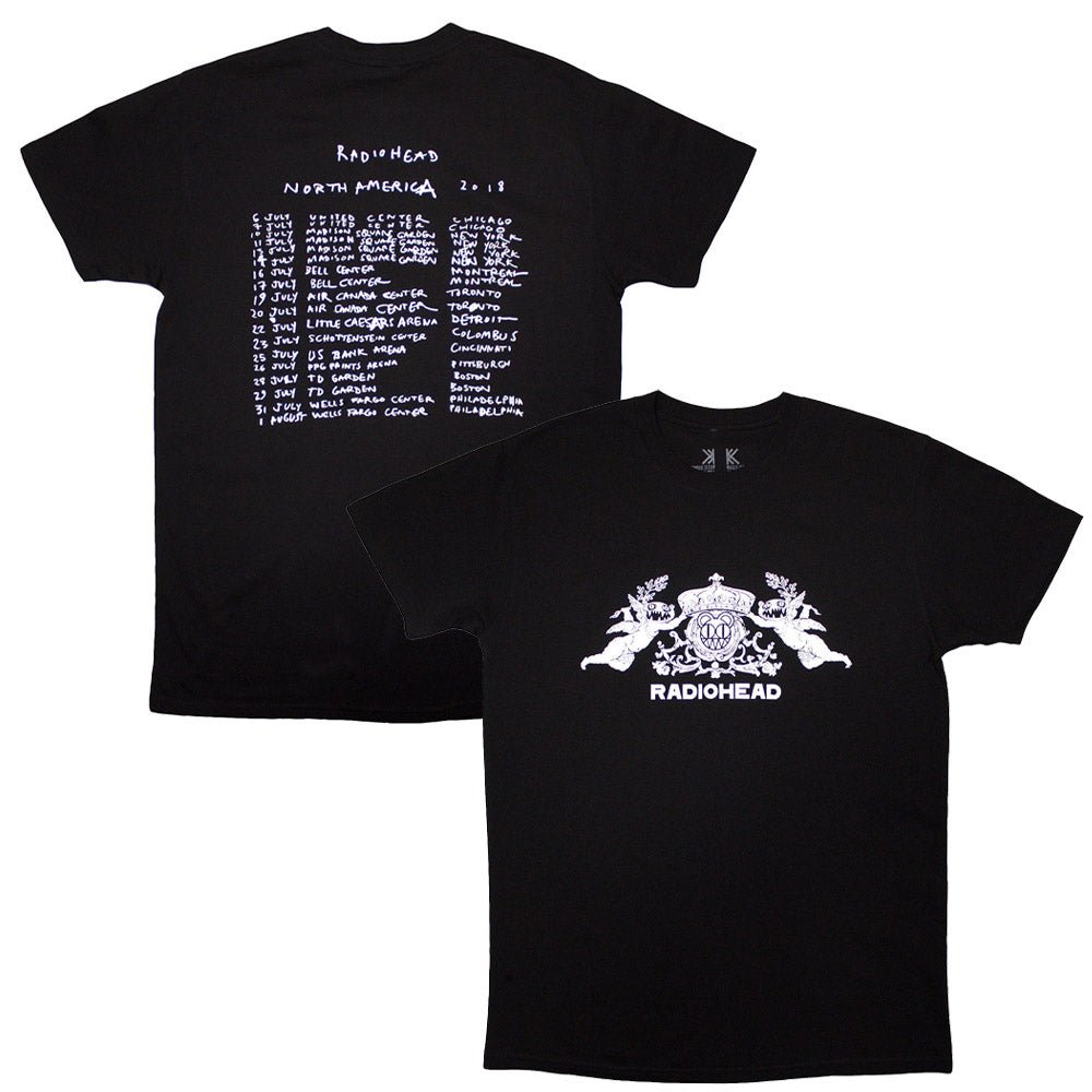 RADIOHEAD レディオヘッド (結成 35周年 ) - Bearhead Crest / オーガニックコットン / バックプリントあり / Tシャツ / メンズ - PGS