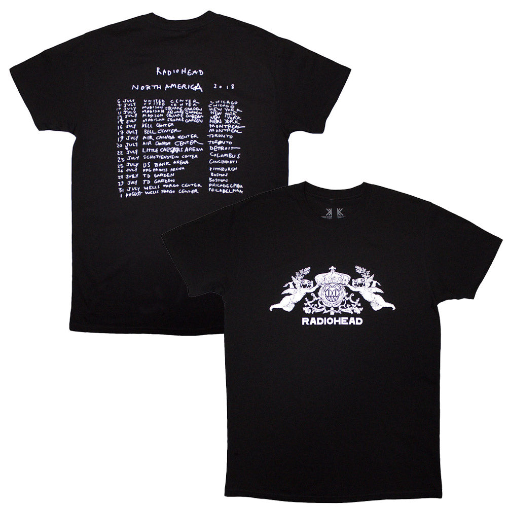 RADIOHEAD レディオヘッド - Bearhead Crest / バックプリントあり / Tシャツ / メンズ 【公式 / オフィシャル】