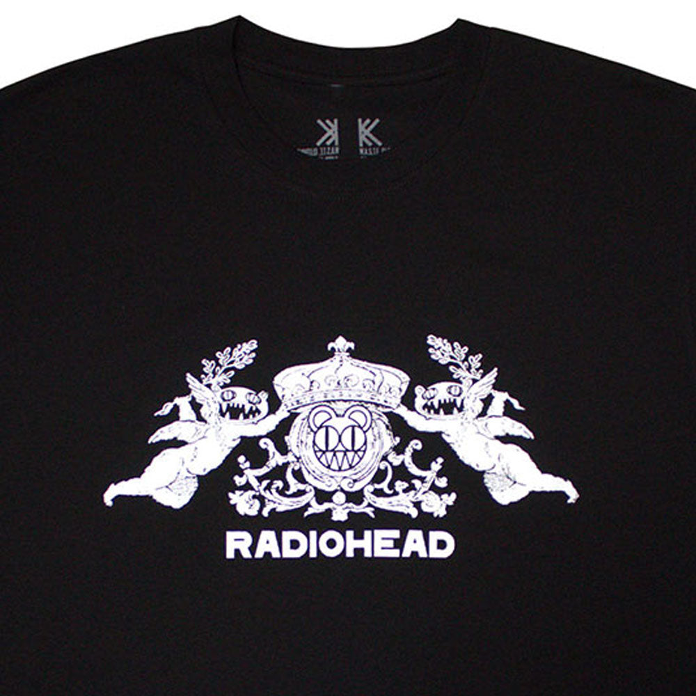 RADIOHEAD - Bearhead Crest / Organic Cotton / Back Print / Men's T-Shirt