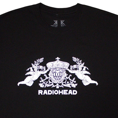 RADIOHEAD レディオヘッド - Bearhead Crest / オーガニックコットン / バックプリントあり / Tシャツ / メンズ 【公式 / オフィシャル】