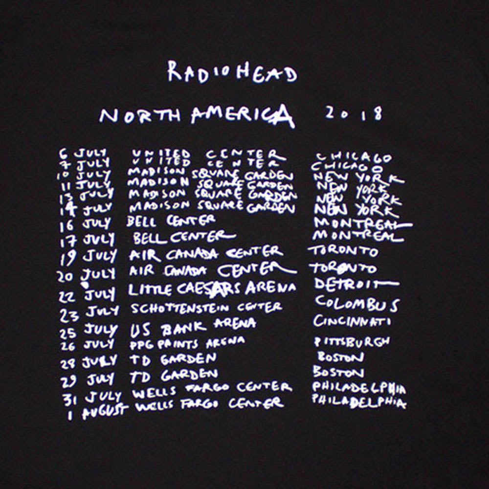 RADIOHEAD - Bearhead Crest / Organic Cotton / Back Print / Men's T-Shirt