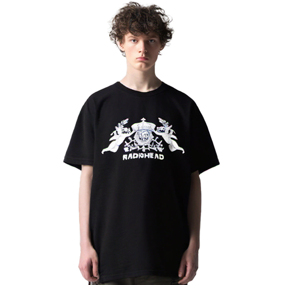 RADIOHEAD - Bearhead Crest / Organic Cotton / Back Print / Men's T-Shirt